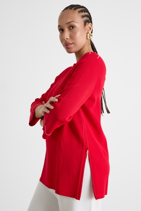 Jersey con detalles en contraste