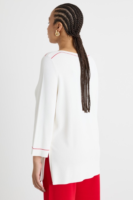 Jersey con detalles en contraste