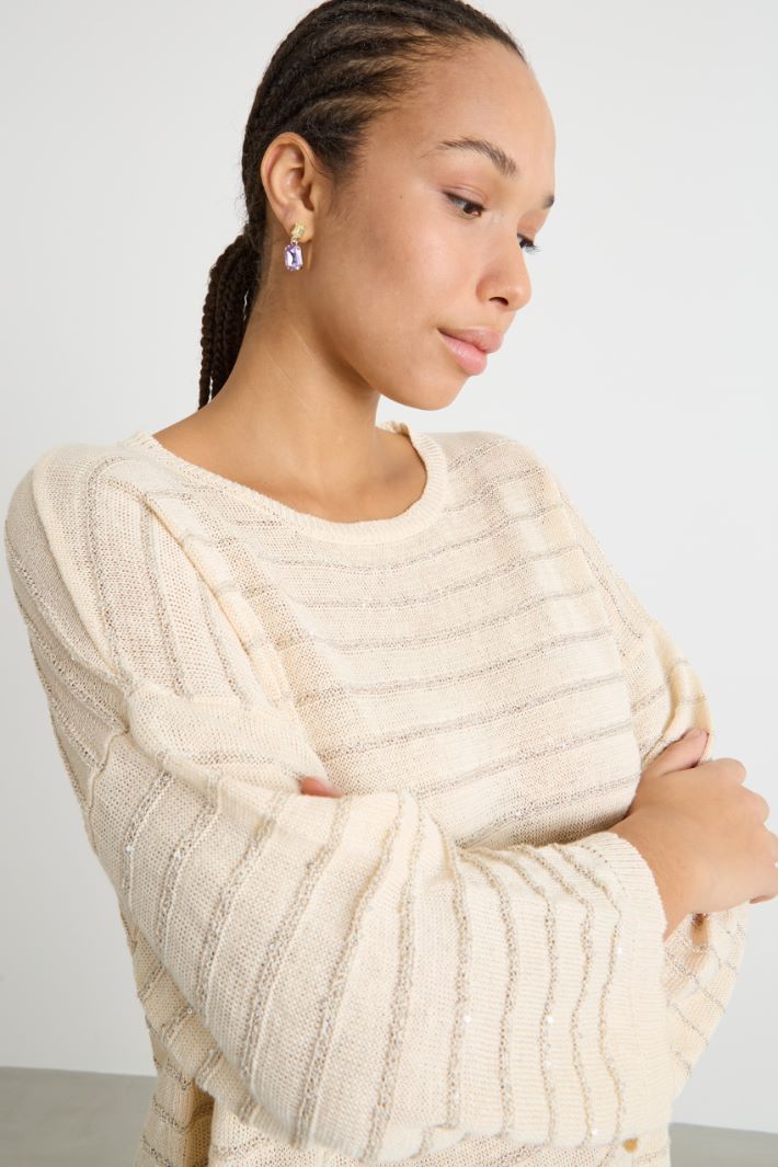 Longline sequin jumper Intrend - 3