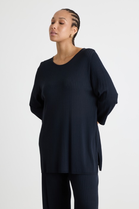 Maglia ampia a coste Intrend