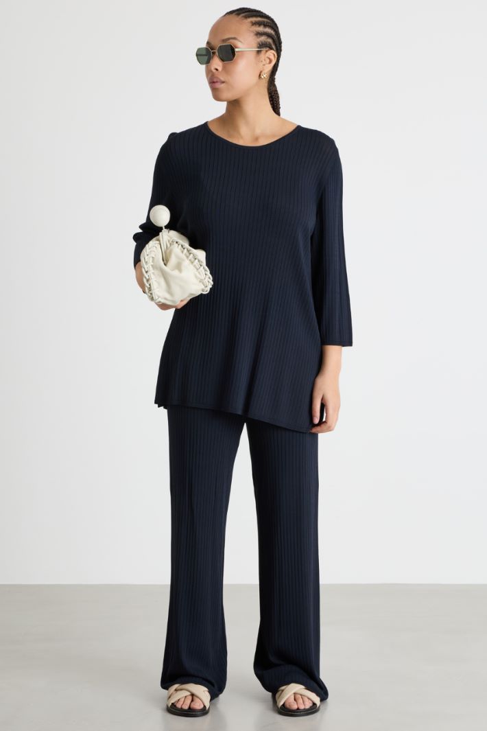 Maglia ampia a coste Intrend