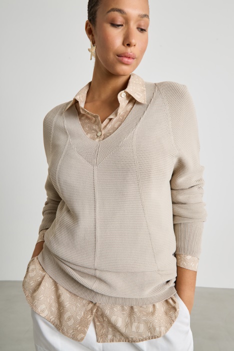 Crepe-knit jumper Intrend