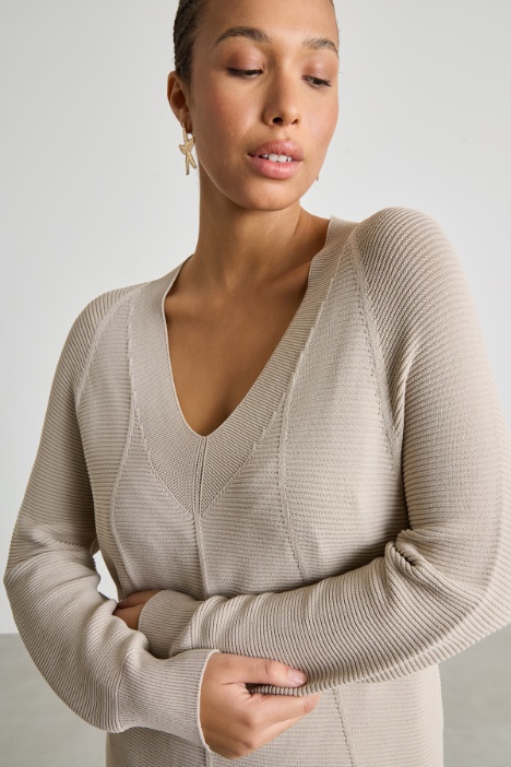 Maglia in filato crepe