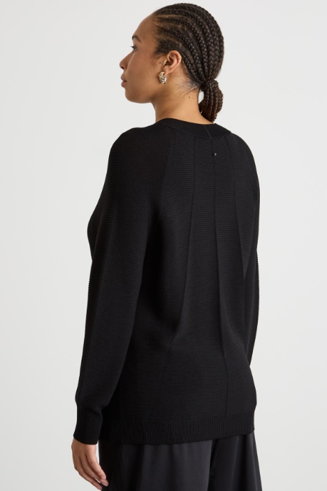 Maglia in filato crepe