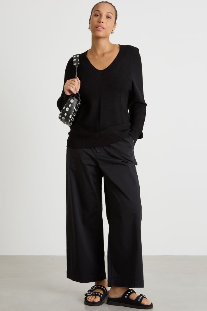 Crepe-knit jumper Intrend