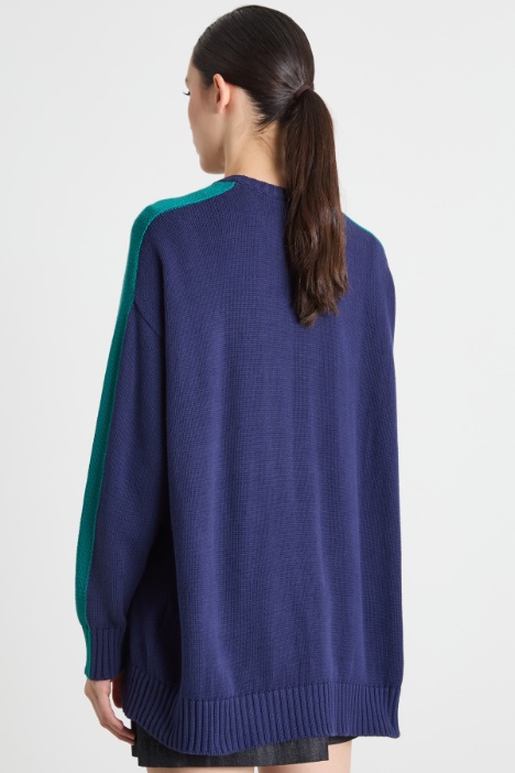 Maglia oversize con appliqué