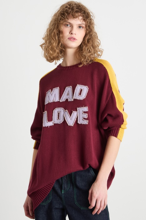 Oversized jumper with appliqué Intrend