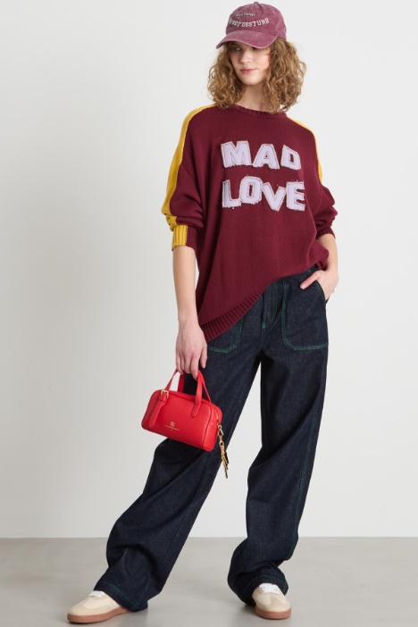 Oversized jumper with appliqué Intrend