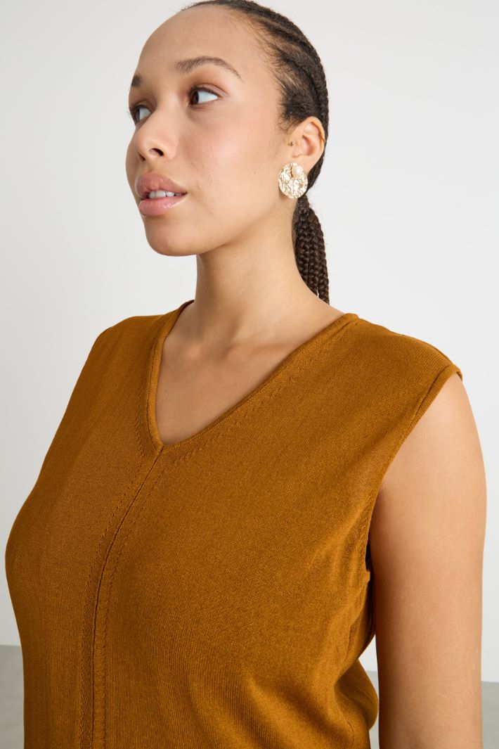 Sleeveless knit top Intrend - 3