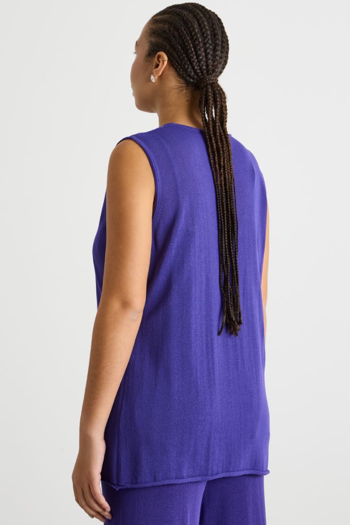 Sleeveless knit top Intrend - 4