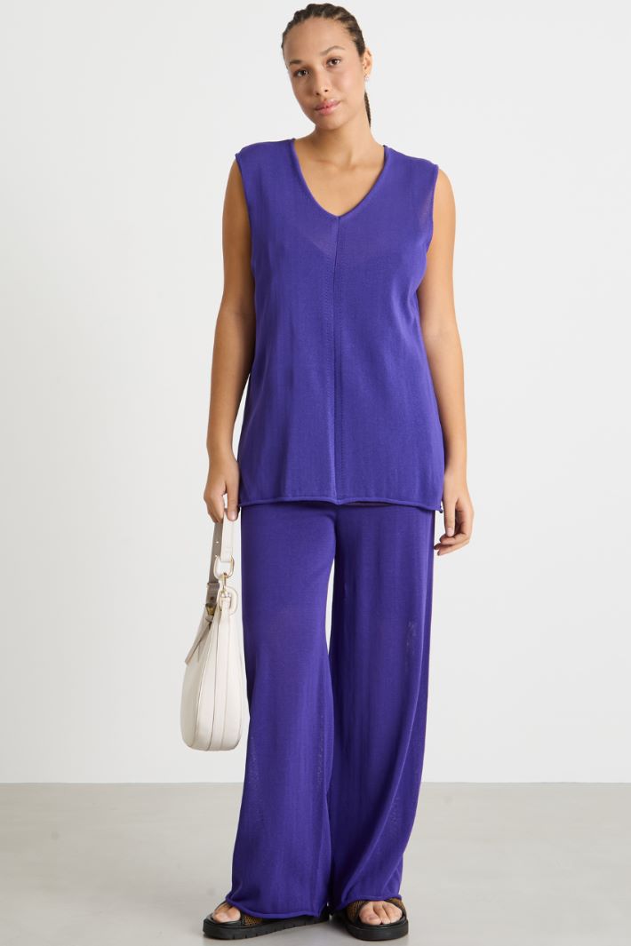 Sleeveless knit top Intrend
