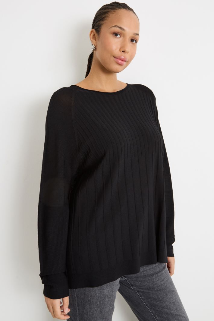 Rib-knit jumper Intrend - 2