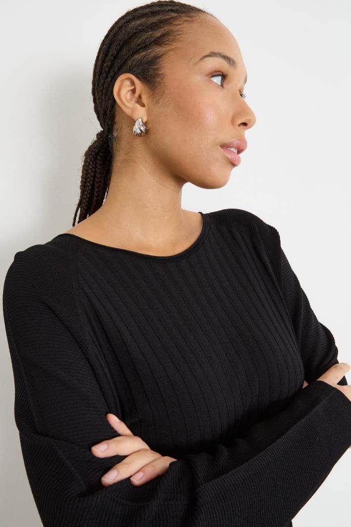 Rib-knit jumper Intrend - 3