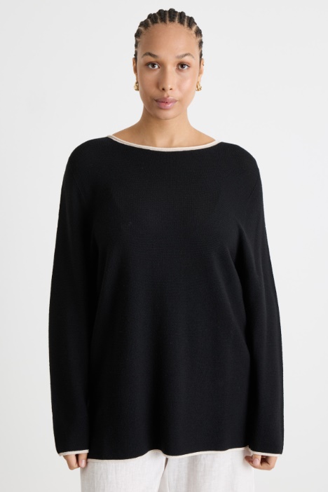 Contrast-Trim Jumper Intrend