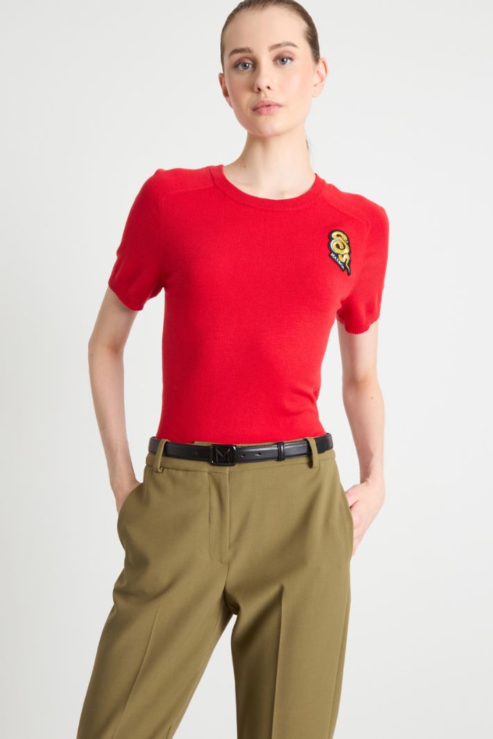 Embroidered-patch knit Intrend - 2