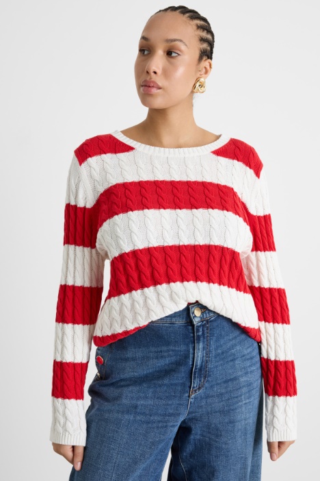 Maglia a trecce Intrend