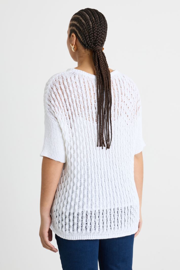 Open-knit ribbon-yarn jumper Intrend - 4