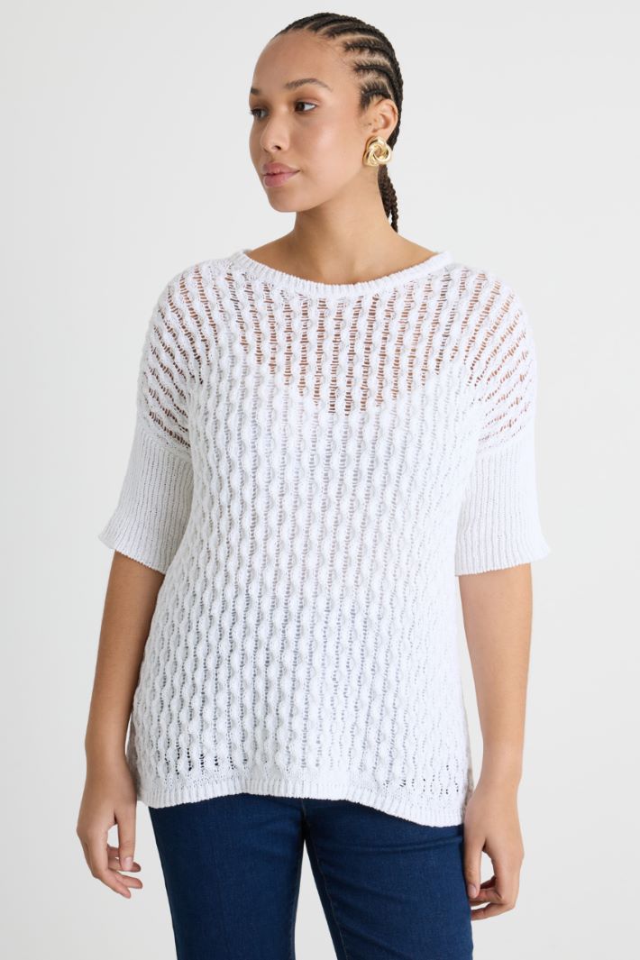 Open-knit ribbon-yarn jumper Intrend - 2