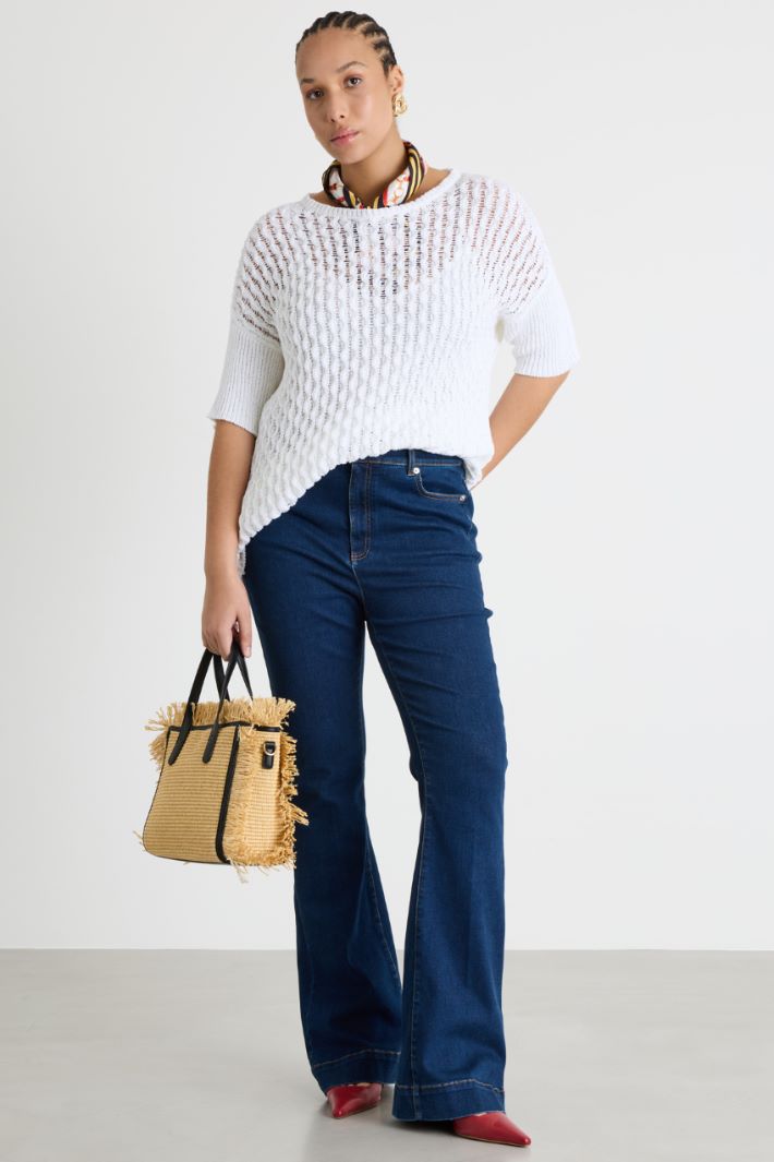 Open-knit ribbon-yarn jumper Intrend