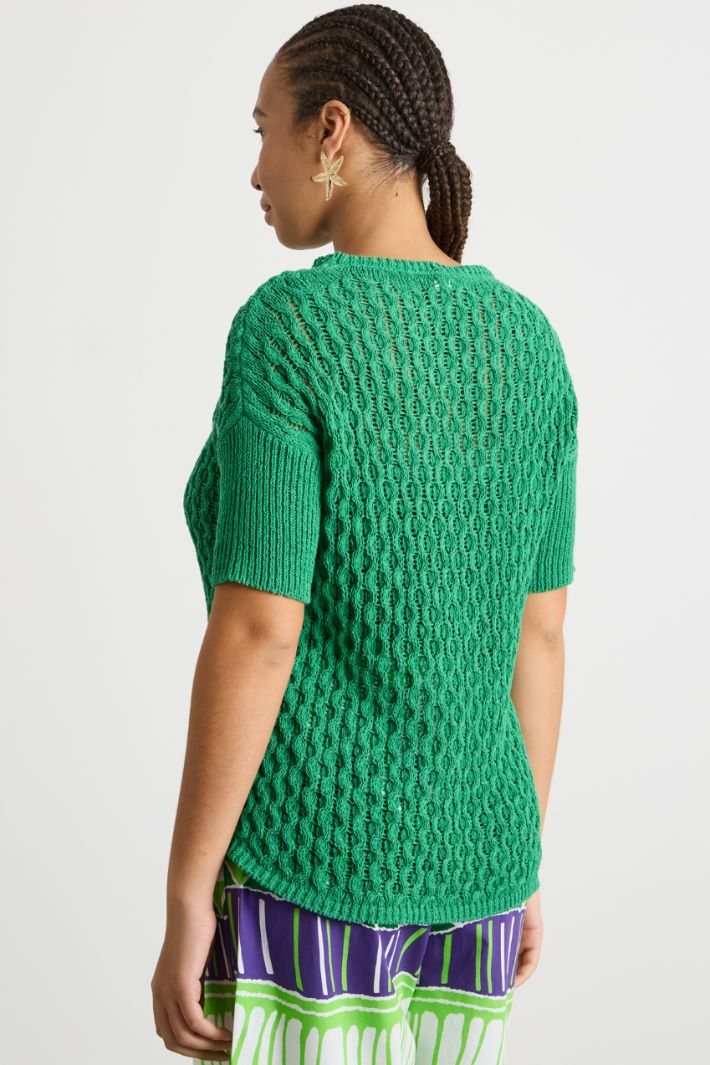 Open-knit ribbon-yarn jumper Intrend - 4