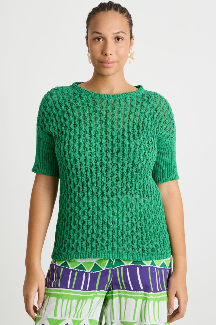 Open-knit ribbon-yarn jumper Intrend - 2