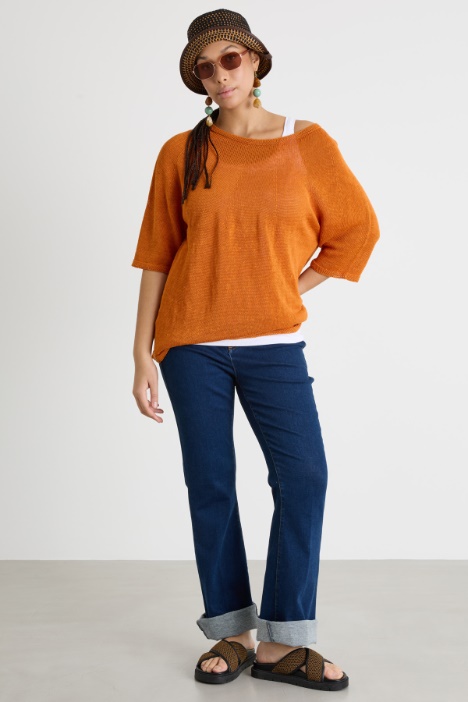 Jersey con amplio escote barco Intrend