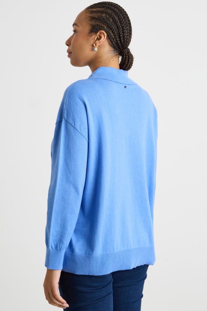 Wide-neck polo jumper Intrend - 4