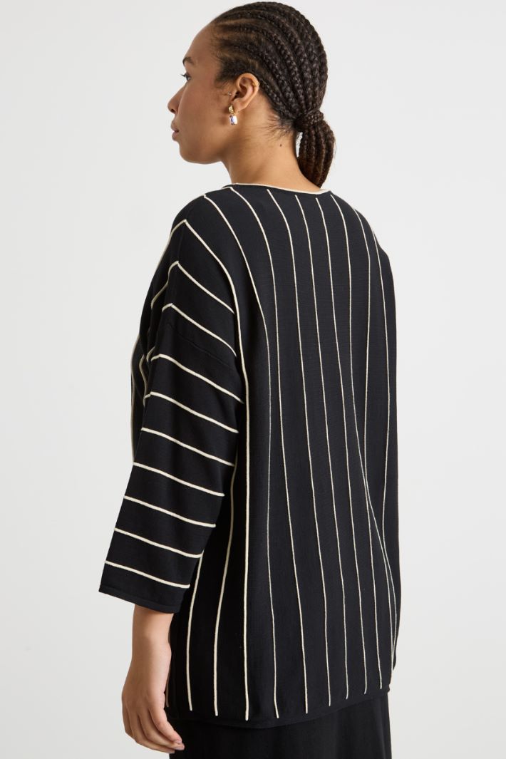 Contrast-rib jumper Intrend - 4