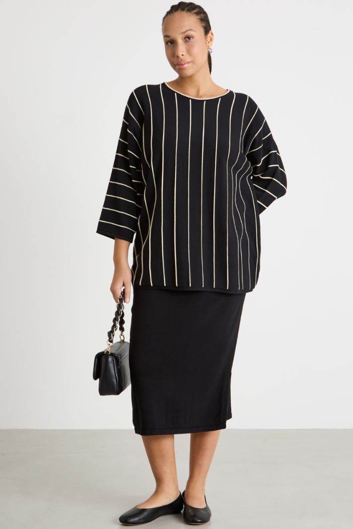 Contrast-rib jumper Intrend