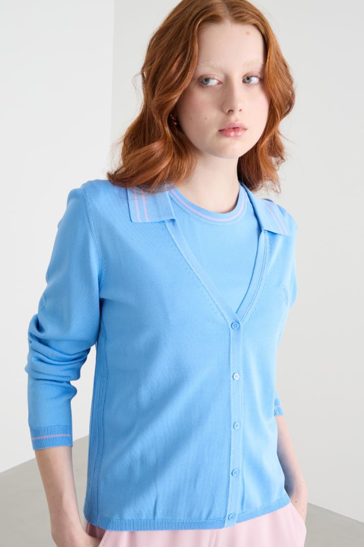 Viscose-blend twin set Intrend - 3