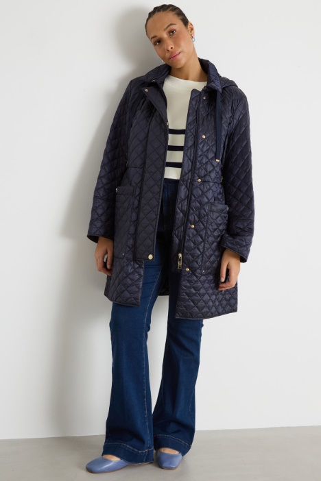 Longline quilted coat Intrend