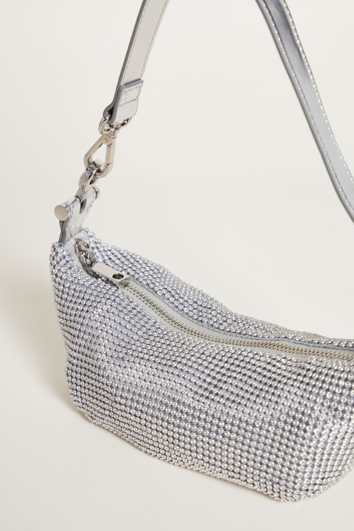 Rhinestone mesh bag Intrend - 4