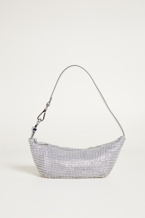 Rhinestone mesh bag Intrend