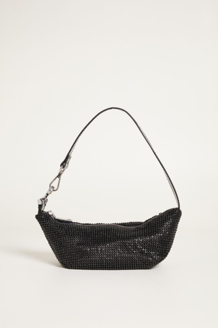 Rhinestone mesh bag Intrend