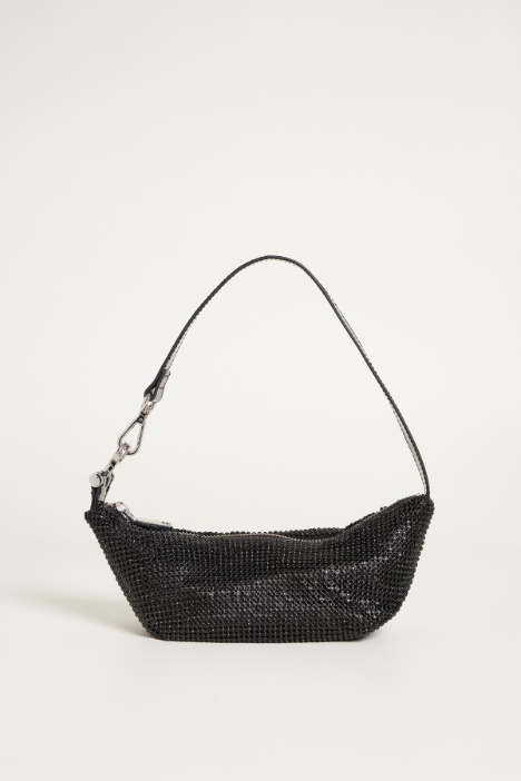 Rhinestone mesh bag Intrend