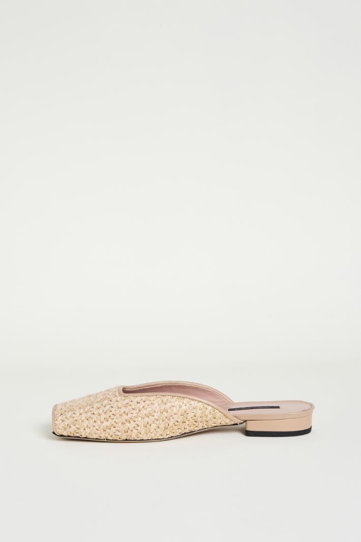 Straw open-toe sandals Intrend - 3