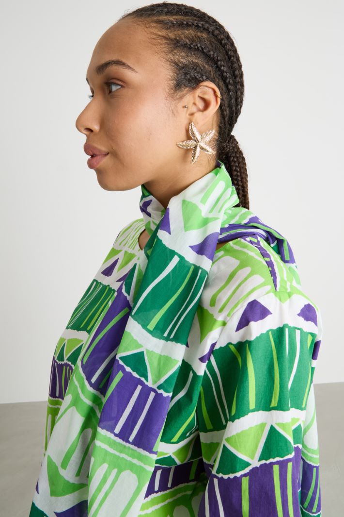 Printed voile stole Intrend - 2