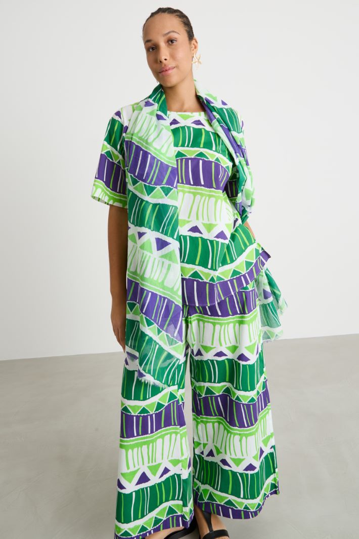 Printed voile stole Intrend