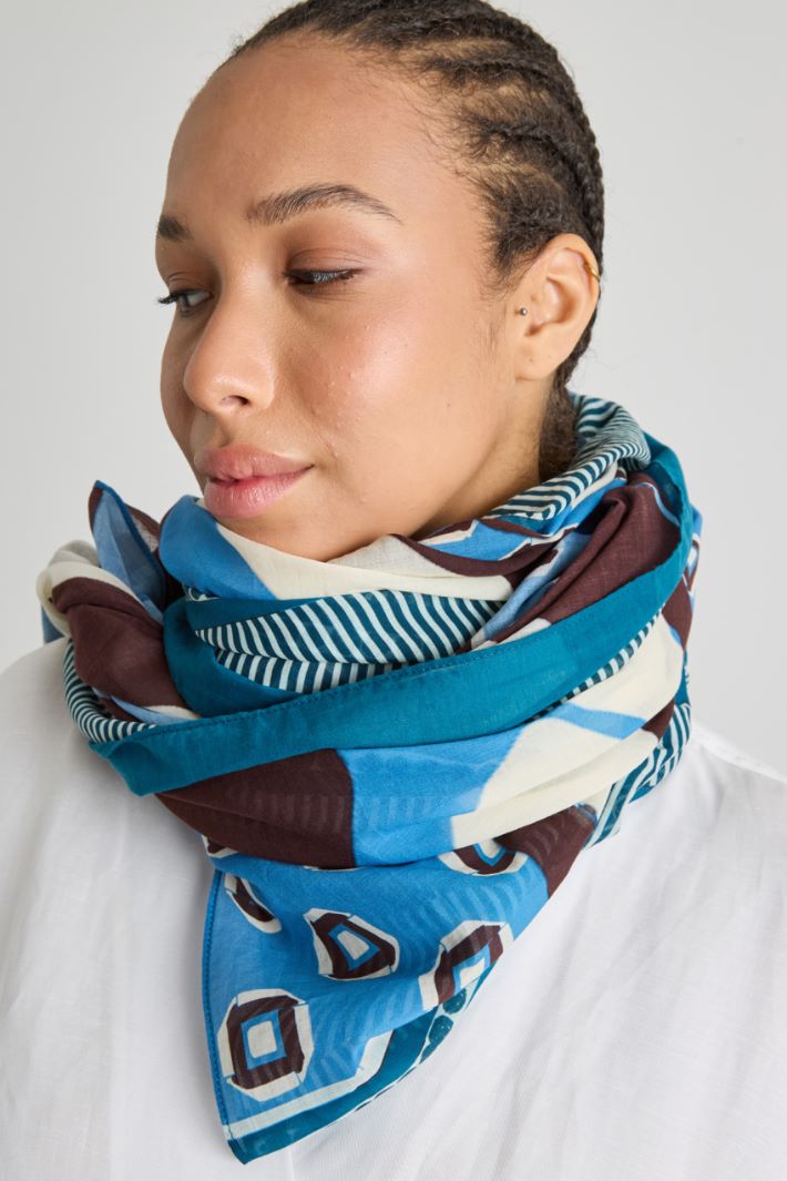 Printed cotton pareo Intrend - 2