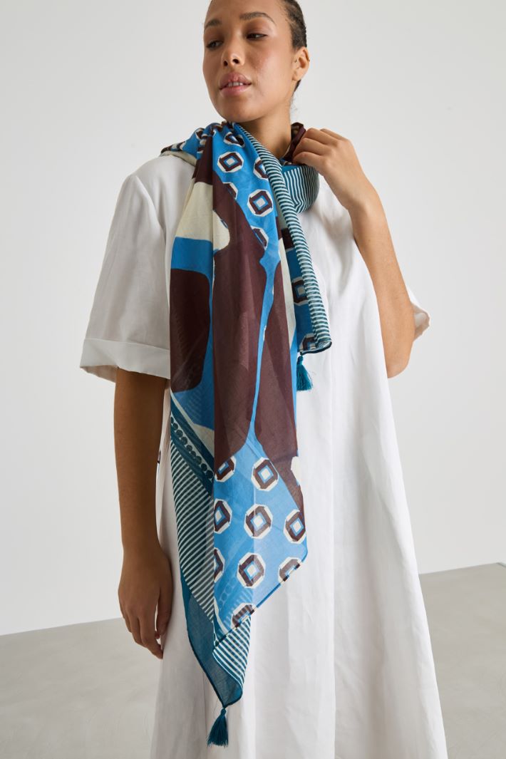Printed cotton pareo Intrend