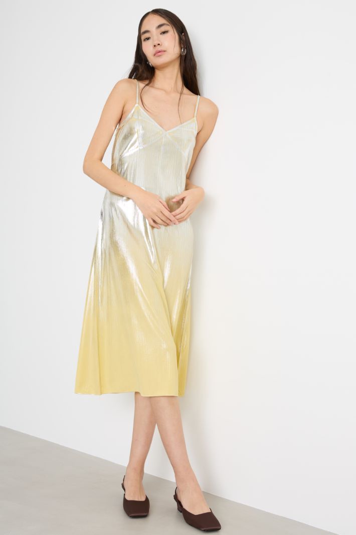 Fluid irregular-rib dress Intrend - 2