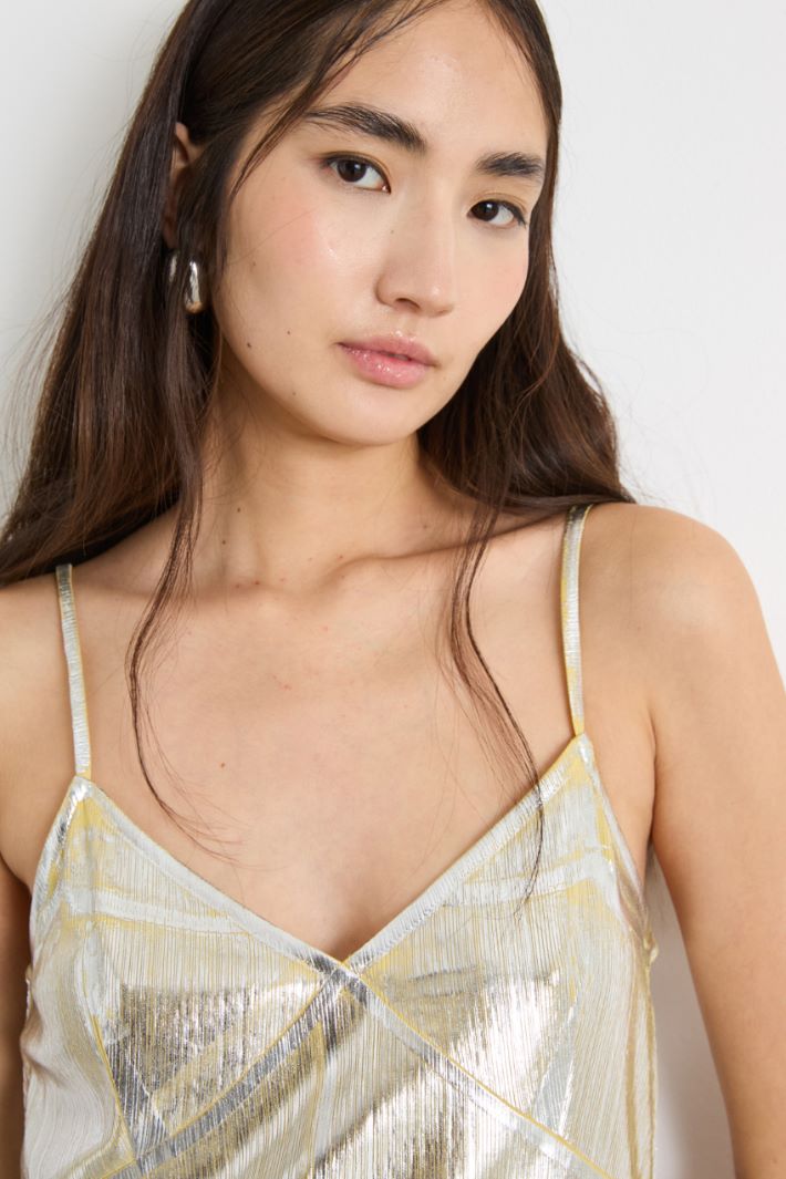 Fluid irregular-rib dress Intrend - 3