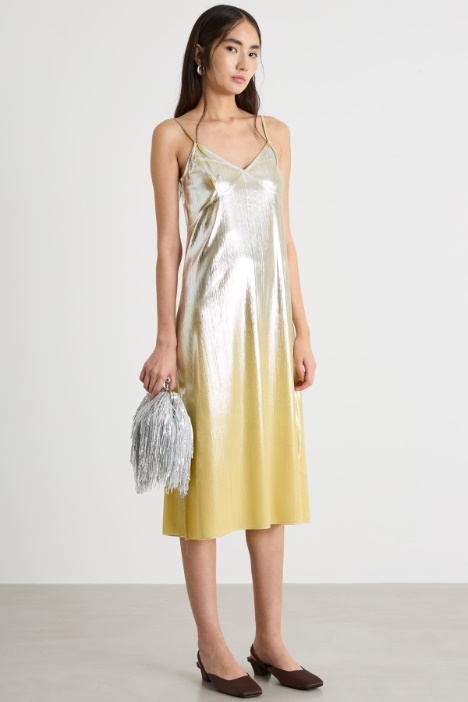 Fluid irregular-rib dress Intrend