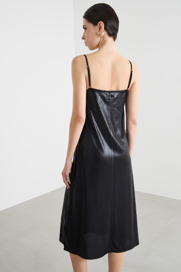 Fluid irregular-rib dress Intrend - 4