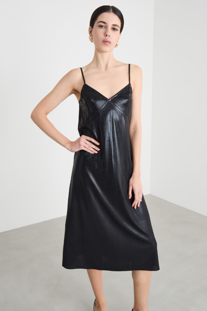 Fluid irregular-rib dress Intrend - 2