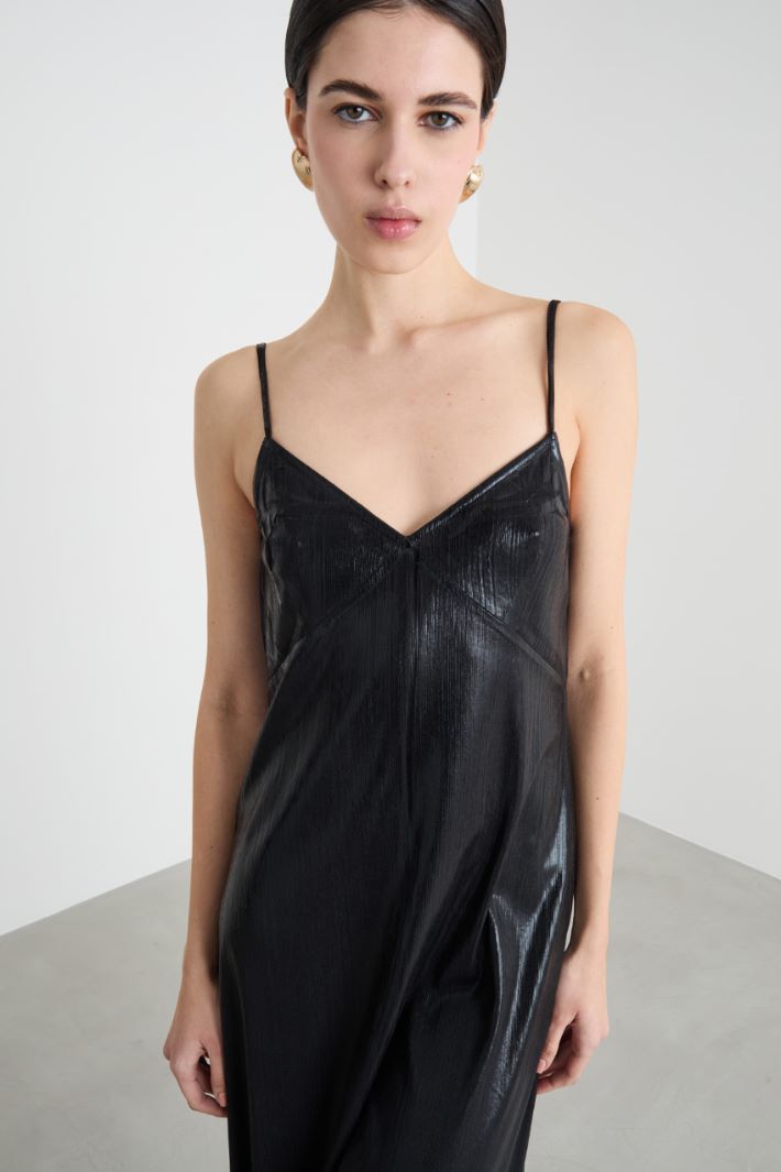 Fluid irregular-rib dress Intrend - 3