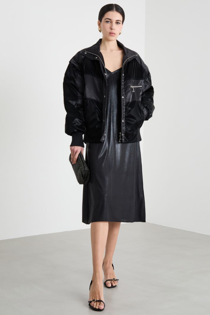 Fluid irregular-rib dress Intrend