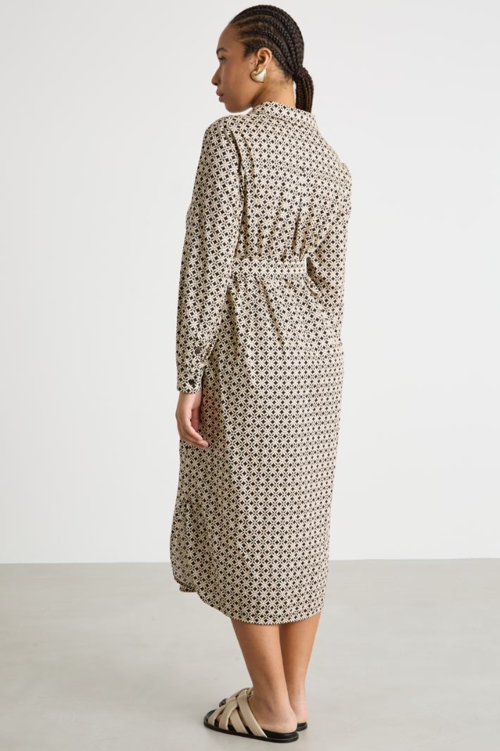 Printed jersey dress Intrend - 4