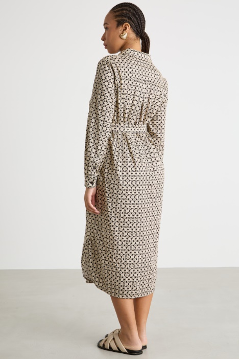 Abito in jersey stampato