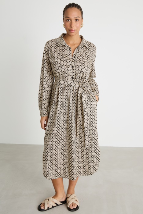 Abito in jersey stampato